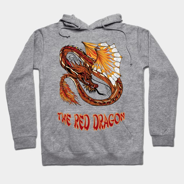 The Red Dragon Hoodie by black8elise